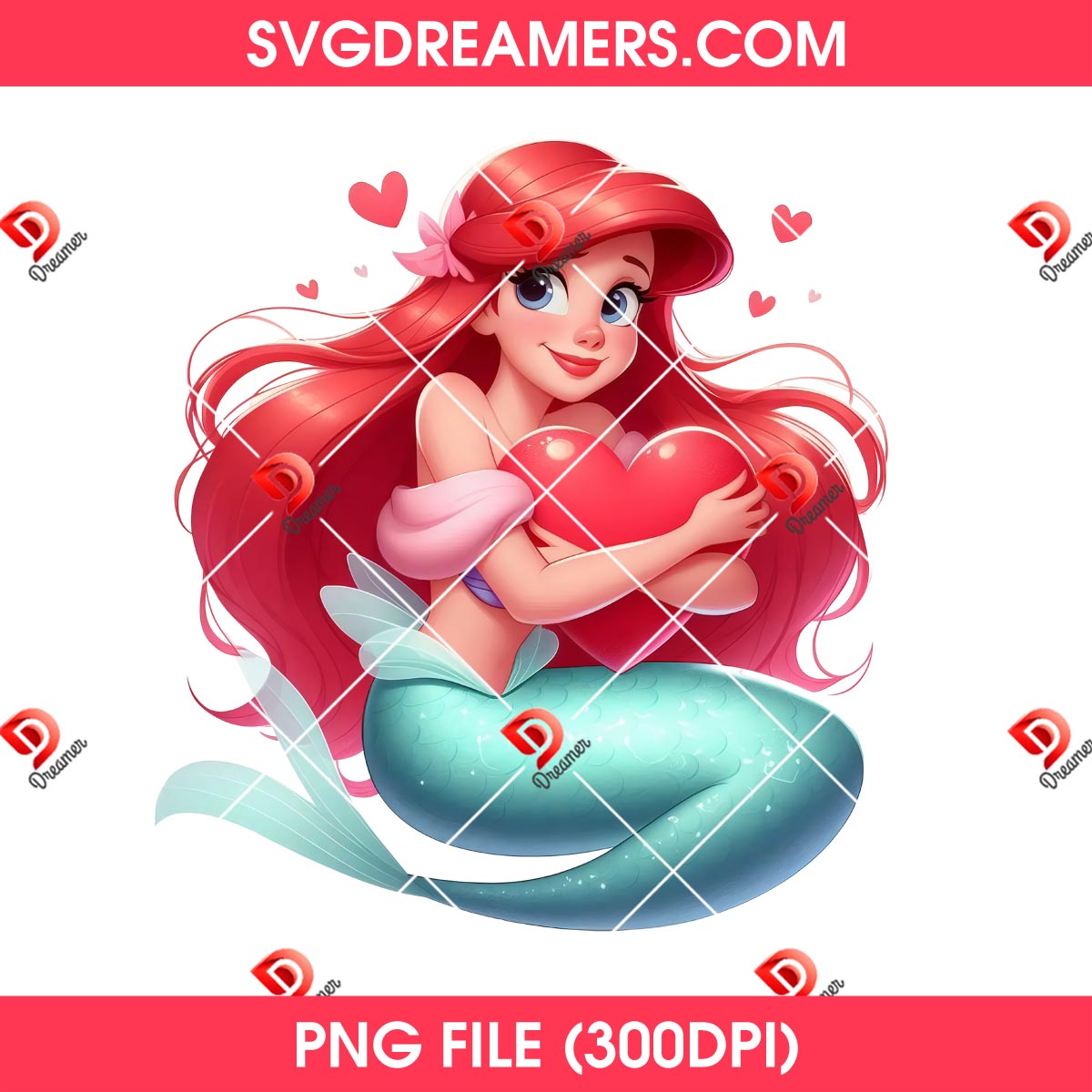 Ariel Mermaid Happy Valentines Day PNG, Disney Ariel Princess Preppy Valentine PNG 1 Ariel Mermaid Happy Valentines Day PNG, Disney Ariel Princess Preppy Valentine PNG