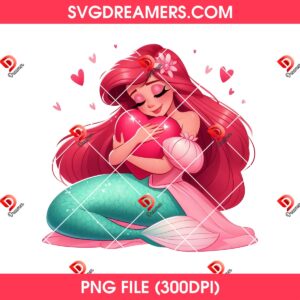 Ariel Mermaid Happy Valentines Day PNG, Disney Ariel Princess Preppy Valentine PNG 3 Ariel Mermaid Happy Valentines Day PNG, Disney Ariel Princess Preppy Valentine PNG