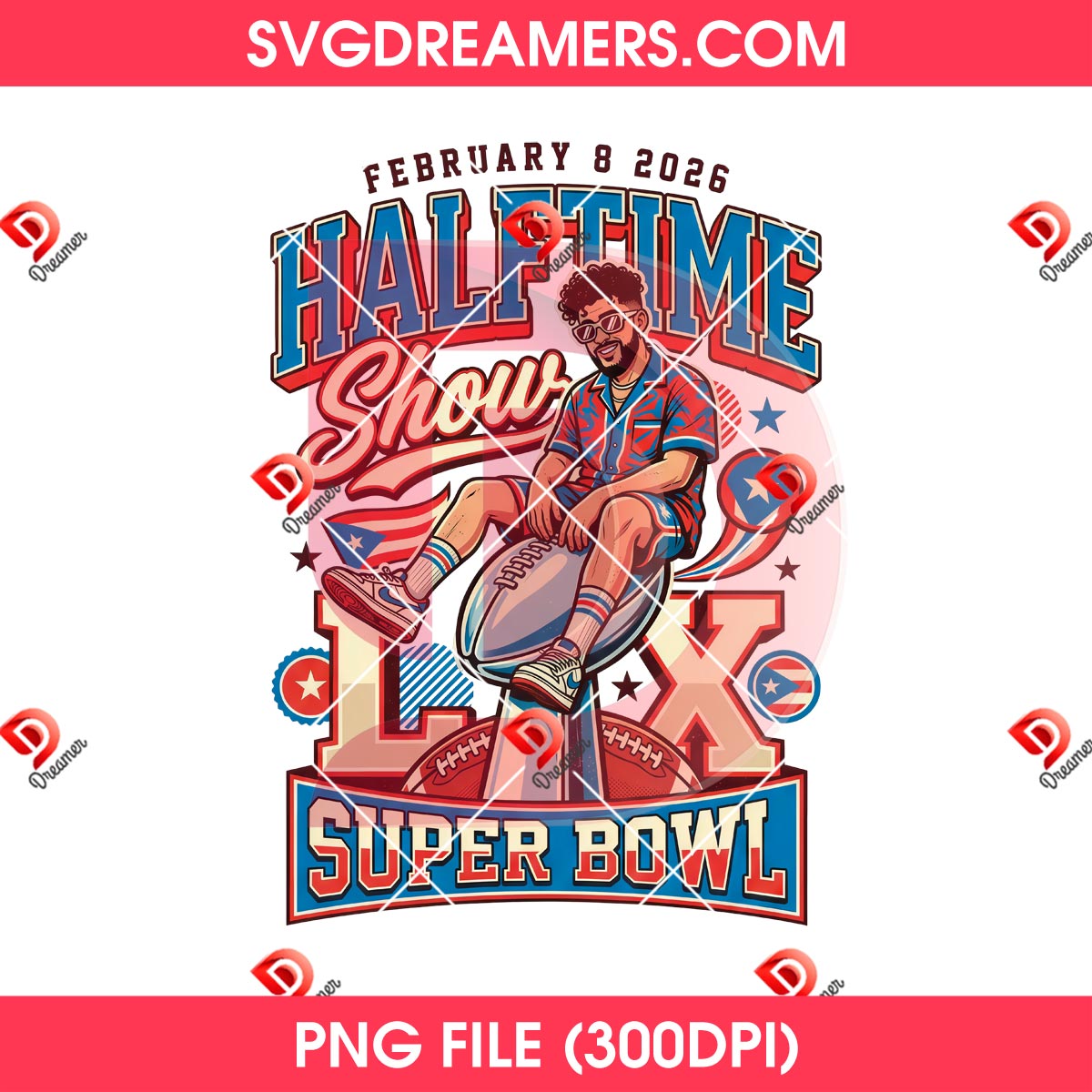 Bad Bunny Benito Halftime Show Super Bowl LX 2026 PNG 2 Bad Bunny Benito Halftime Show Super Bowl LX 2026 PNG