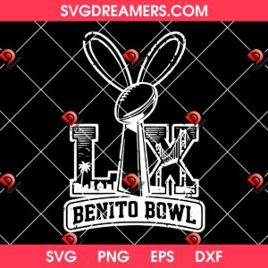Bad Bunny Bowl LX SVG PNG, The Benito Bowl 2026 Show SVG PNG, Football Bowl Halftime Show SVG PNG