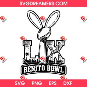 Bad Bunny Bowl LX SVG PNG, The Benito Bowl 2026 Show SVG PNG, Football Bowl Halftime Show SVG PNG