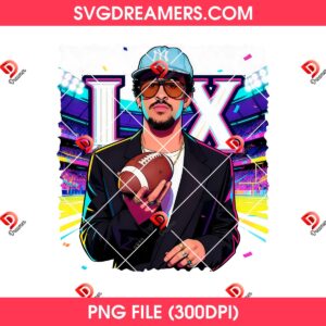 Bad Bunny Super Bowl LX PNG File, Benito Bowl 2026 PNG File