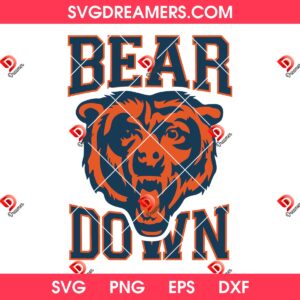Bear Down SVG PNG, Chicago Bears SVG PNG