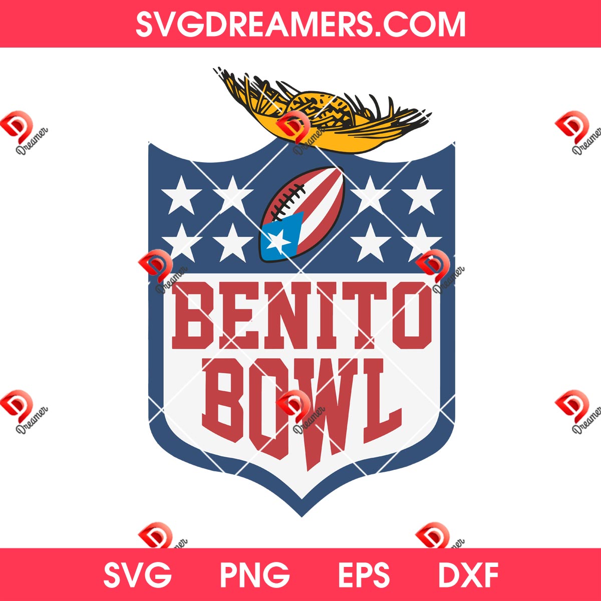 Benito Bowl Football Logo SVG PNG, Super Bowl LX Bad Bunny 2026 SVG PNG 1 Benito Bowl Football Logo SVG PNG, Super Bowl LX Bad Bunny 2026 SVG PNG