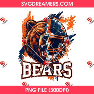 Chicago Bears Football Design NFL PNG File