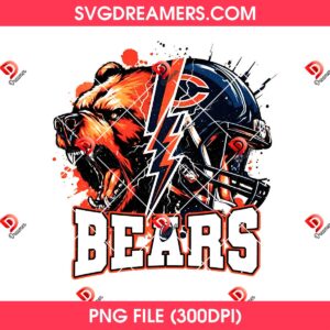 Chicago Bears NFL Design PNG, Bears Football Helmet PNG