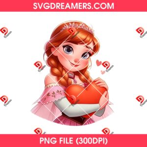 Disney Anna Princess Preppy Valentine PNG