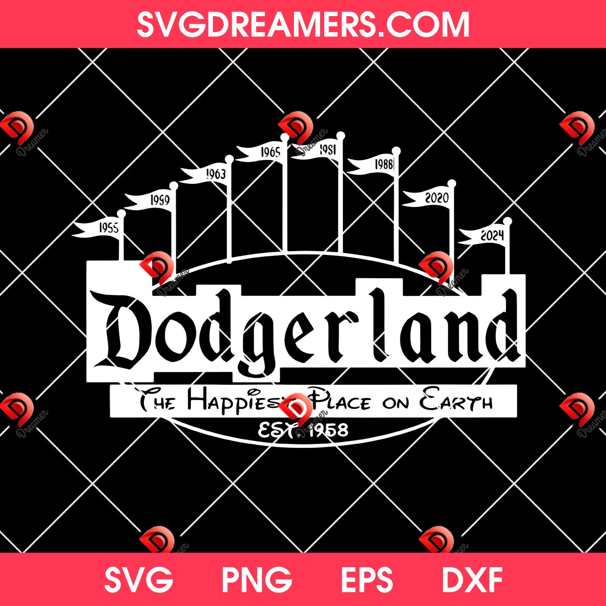Dodgerland The Happiest Place On Earth SVG PNG 3 Dodgerland The Happiest Place On Earth SVG PNG 3