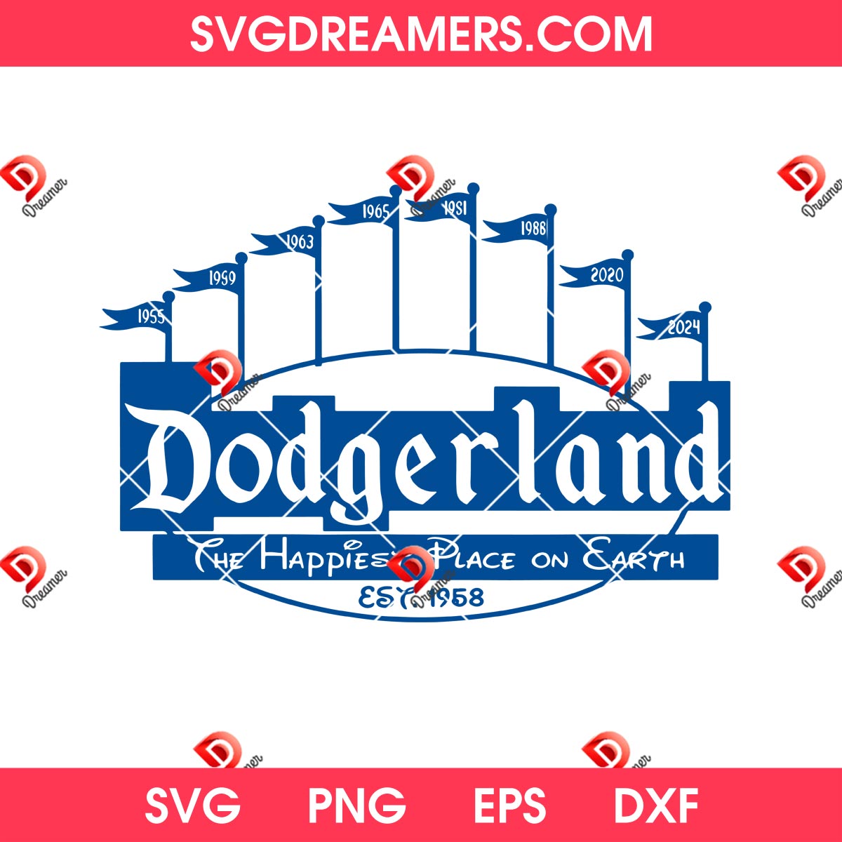 Dodgerland The Happiest Place On Earth SVG PNG 6 Dodgerland The Happiest Place On Earth SVG PNG