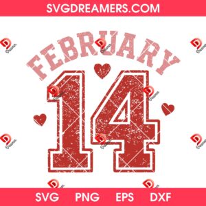 February 14th SVG PNG, Happy Valentines Day 2026 Design SVG PNG