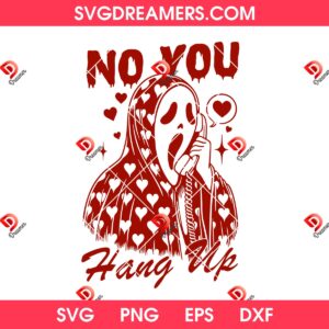 Ghostface Scream Valentines Day 2026 SVG PNG, Funny Valentine Horror Characters PNG SVG