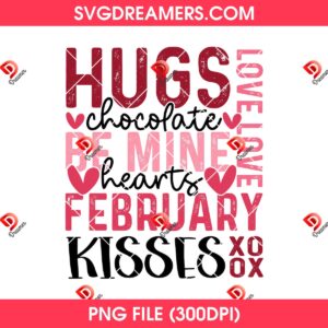 Happy Valentines Day XoXo PNG Design, Be Mine Heart Love February Kisses PNG
