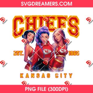 Huntrix Football Kansas City Chiefs PNG, Saja Girls Kpop Demon Hunter Chiefs NFL Sport PNG