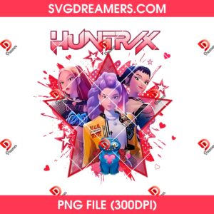 Huntrix Valentine Kpop PNG, Saja Girls Valentines Day Demon Hunters PNG
