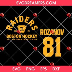 Ilya Rozanov 81 Boston Raiders SVG PNG, Heated Rivalry Movie SVG PNG, Ilya Rozanov Shane Hollander SVG PNG