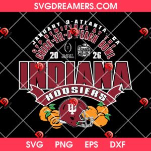 Indiana Hoosiers Peach Bowl Champions 2026 SVG PNG