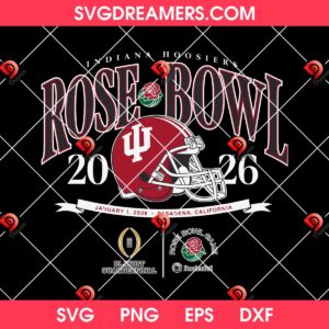 Indiana Hoosiers Rose Bowl 2026 Digital SVG PNG File, Rose Bowl Champions 2026 SVG PNG
