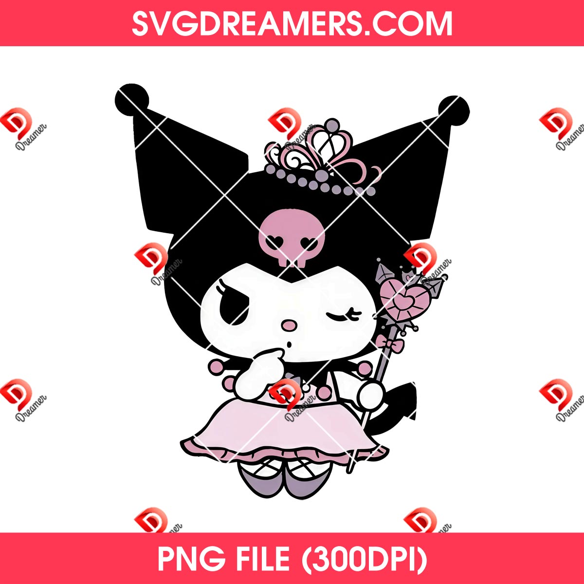 Kuromi Princess PNG File 2 Kuromi Princess PNG File