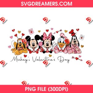 Mickey Mouse Friends Valentine PNG, Disney Valentines Day PNG