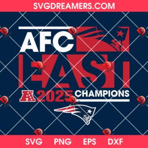 New England Patriots AFC East Champions 2025 SVG PNG