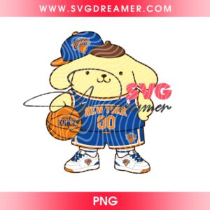 Bundle Sanrio Cartoon New York Knicks Basketball PNG, NY Knicks 2026 Kuromi My Melody Cinnamoroll PNG 13 Pompompurin Knicks