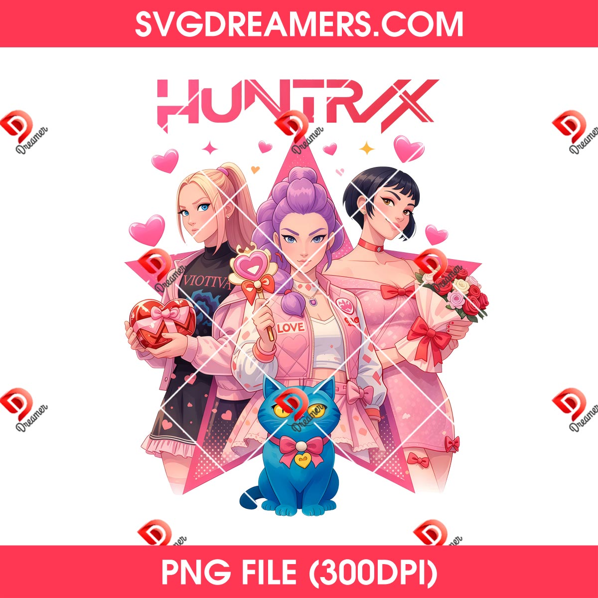 Saja Girls Kpop Demon Hunters Valentine PNG, Huntrix Valentines Day 2026 PNG 1 Saja Girls Kpop Demon Hunters Valentine PNG, Huntrix Valentines Day 2026 PNG