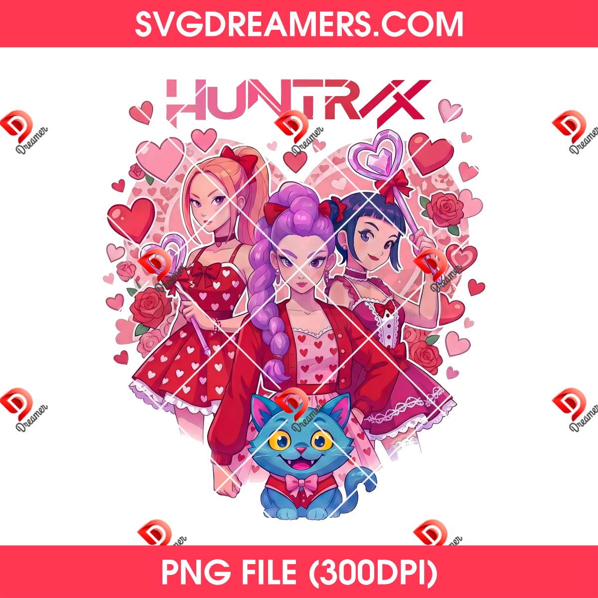 Bundle Huntrix Valentines Day PNG, Kpop Demon Hunters Valentine PNG Bundle 10 Saja Girls Mira Rumi Zoey Valentines Day PNG, Happy Valentine Huntrix Kpop Demon Hunters PNG