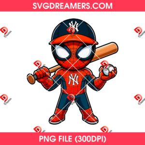 Spiderman Yankees PNG Files, New York Yankees Superhero Spiderman PNG