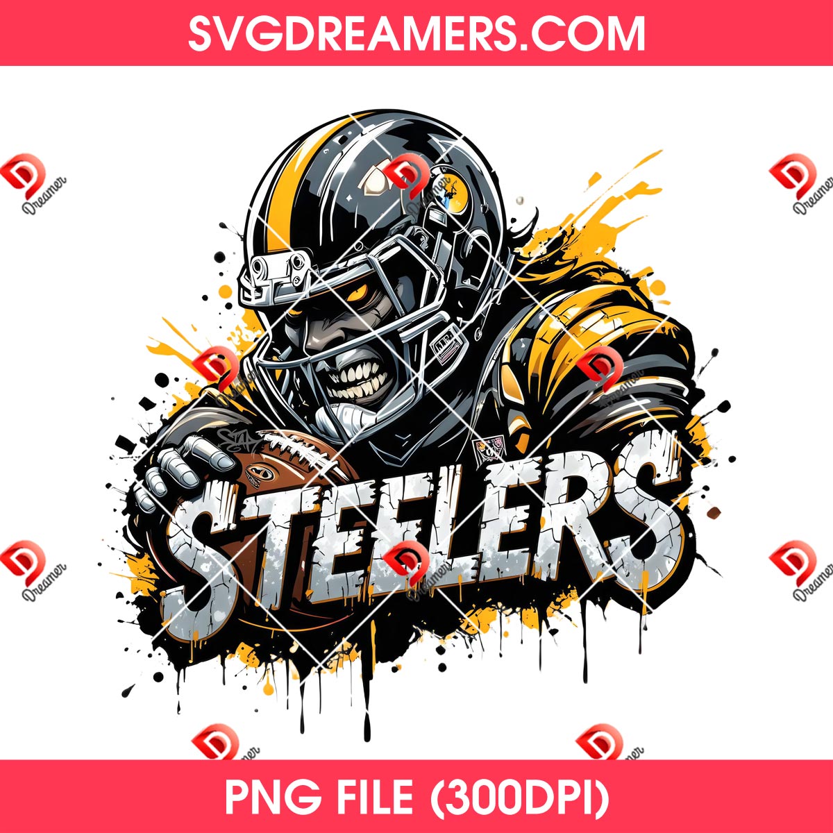 Steelers Football Player PNG, Pittsburgh Steelers NFL Sport PNG Design 1 Steelers Football Player PNG, Pittsburgh Steelers NFL Sport PNG Design