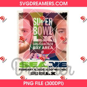 Super Bowl LX Seattle Seahawks VS NE Patriots PNG