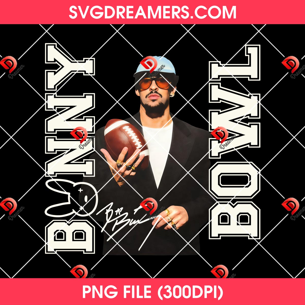 Team Benito Super Bowl PNG, Bad Bunny Bowl PNG 2 Team Benito Super Bowl PNG, Bad Bunny Bowl PNG