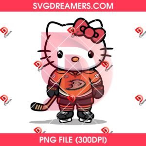 Anaheim Ducks Hello Kitty Player PNG Bundle