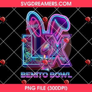 Bad Bunny Halftime Show Team Benito Bowl LX PNG, Super Bowl 2026 Football Champions PNG