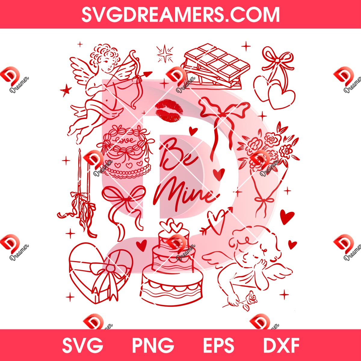 Be Mine Valentine Cupid SVG PNG 6 Be Mine Valentine Cupid SVG PNG