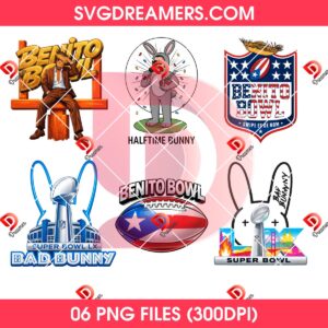 Benito Super Bowl LX PNG Bundle, Bad Bunny Halftime Show 2026 PNG Bundle