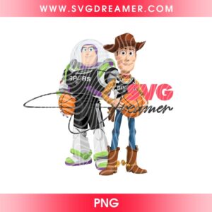 Buzz Lightyear And Woody San Antonio Spurs PNG, Basketball NBA Spurs Champions 2026 PNG