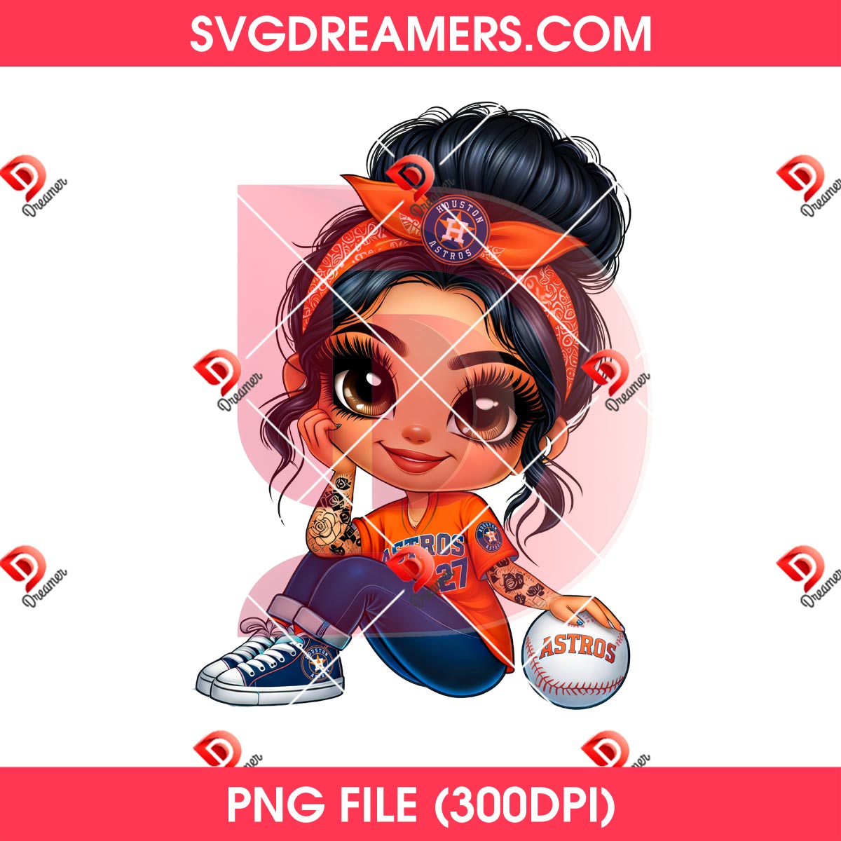 Chicana Houston Astros PNG, Cute Cartoon Girl Astros Baseball PNG 1 Chicana Houston Astros PNG, Cute Cartoon Girl Astros Baseball PNG