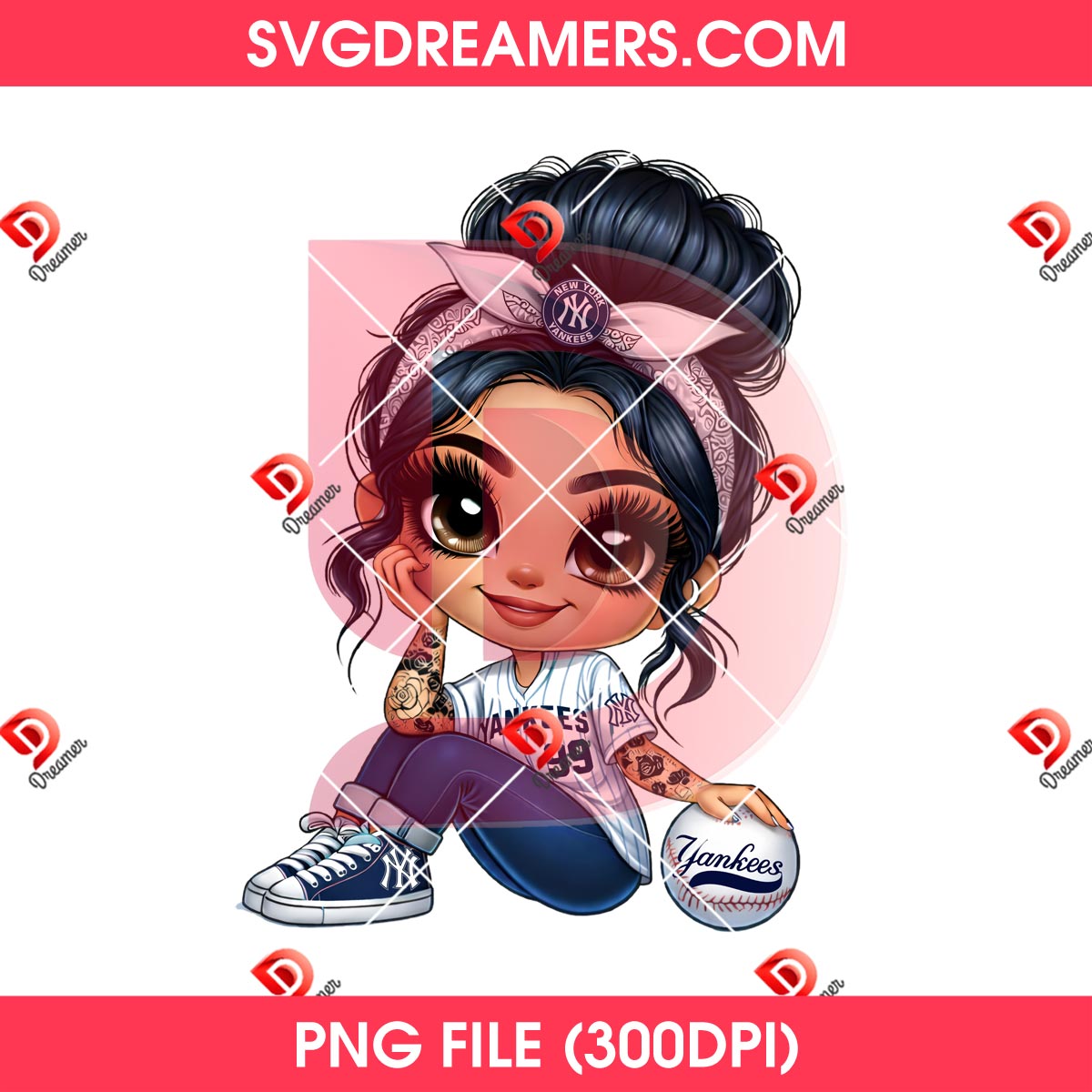 Chicana New York Yankees PNG, Cute Cartoon Girl NY Yankees Baseball PNG 2 Chicana New York Yankees PNG, Cute Cartoon Girl NY Yankees Baseball PNG