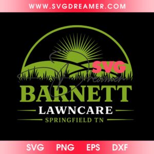 Custom Order Barnett Lawncare Logo SVG PNG Files