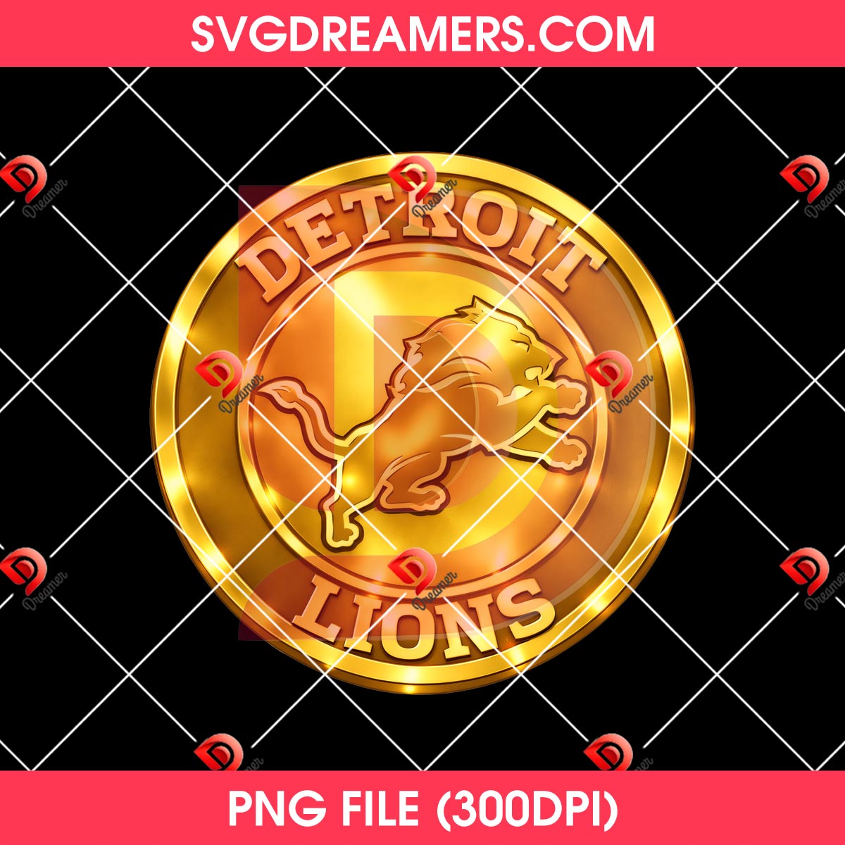 Detroit Lions Logo Golden PNG 2 Detroit Lions Logo Golden PNG