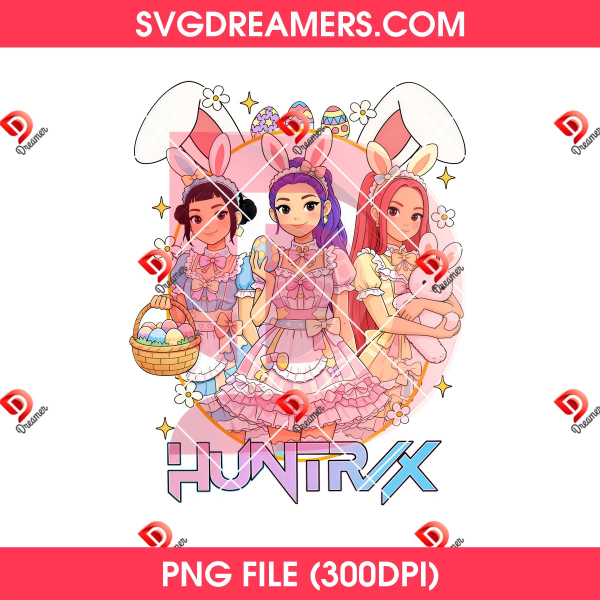 Easter Kpop Huntrix PNG, Saja Girls Demon Hunters Easter Day PNG 1 Easter Kpop Huntrix PNG, Saja Girls Demon Hunters Easter Day PNG