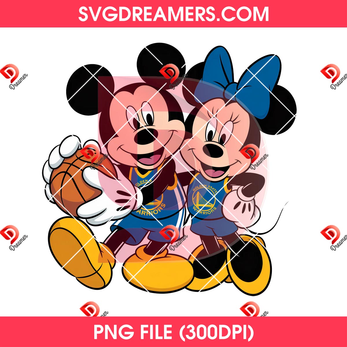 Golden State Warriors Mickey Minnie PNG, Disney Couple Basketball Warriors PNG 1 Golden State Warriors Mickey Minnie PNG, Disney Couple Basketball Warriors PNG