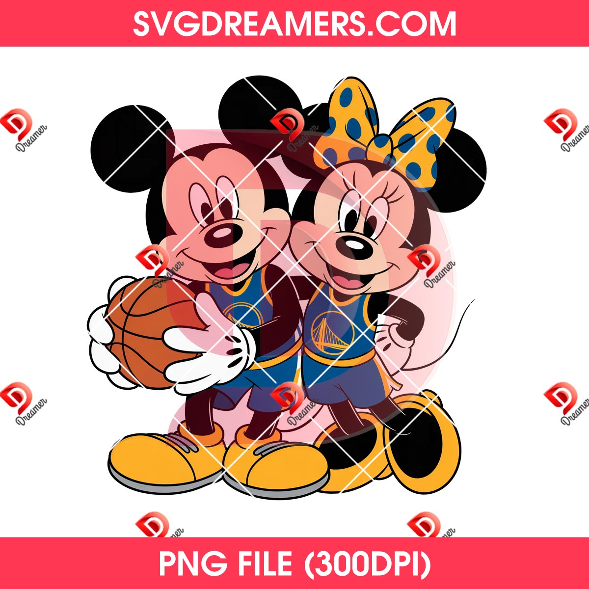 Golden State Warriors Mickey Minnie PNG, Disney Couple Basketball Warriors PNG 4 Golden State Warriors Mickey Minnie PNG Disney Couple Basketball Warriors PNG 4