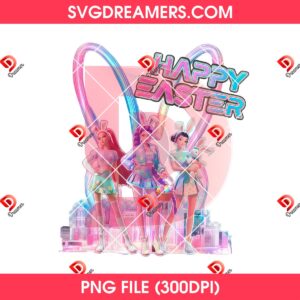 Happy Easter Saja Girls Kpop PNG, Huntrix Demon Hunters Girls Easter Day PNG