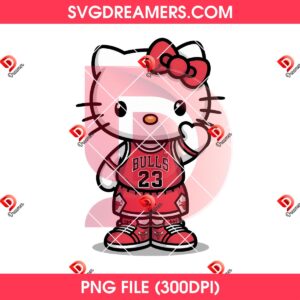 Hello Kitty Chicago Bulls Basketball PNG Bundle