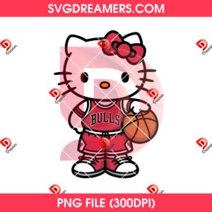 Hello Kitty Chicago Bulls Basketball PNG Bundle