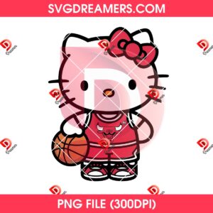 Hello Kitty Chicago Bulls Basketball PNG Bundle