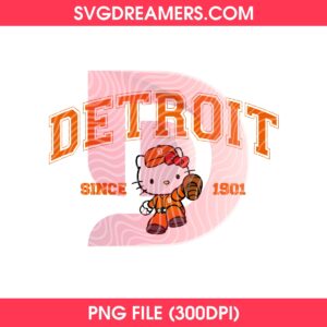 Hello Kitty Detroit Since 1901 PNG