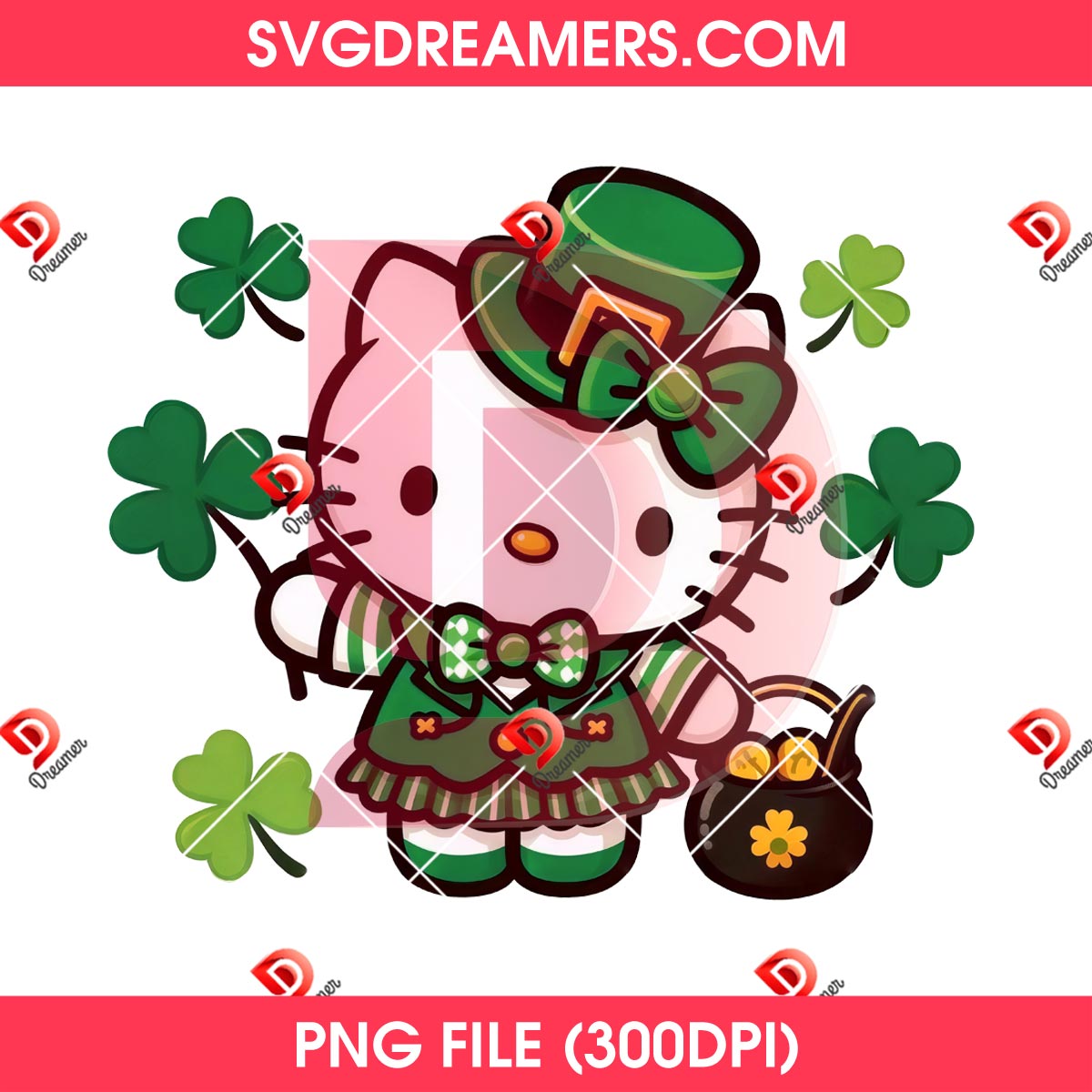 Hello Kitty Preppy Saint Patricks Day PNG, Lucky Shamrock Hello Kitty 2026 PNG 2 Hello Kitty Preppy Saint Patricks Day PNG Lucky Shamrock Hello Kitty 2026 PNG 1