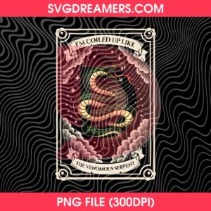 I'm Coiled Up Like The Venomous Serpent PNG, Sacred And Serpentine The Ritual Cards PNG